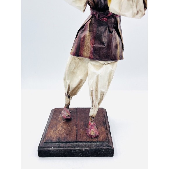 Vintage Set Of 2 Papier-Mâché Paper Mexican Men Dolls 12" ea. Handmade In Mexico - Picture 9 of 13